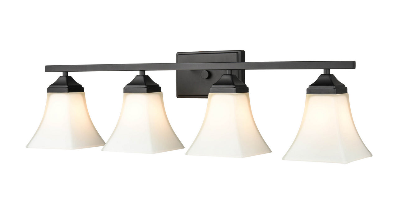 Millennium 4504-MB Four Light Vanity, Matte Black