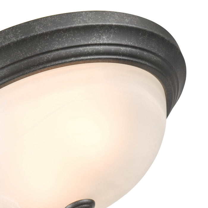 Millennium 4603-BG Two Light Flushmount, Burnished Gold