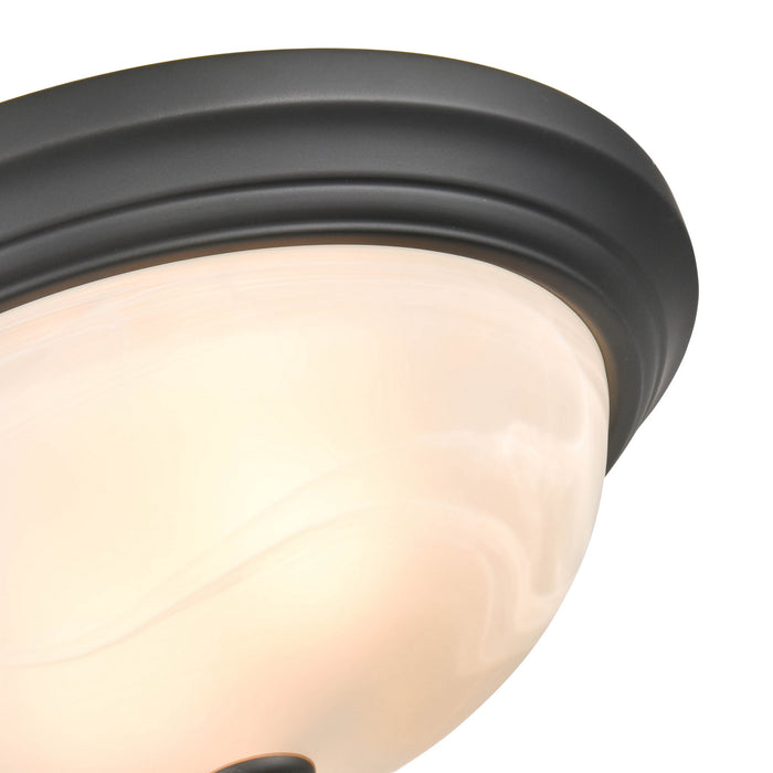 Millennium 4603-MB Two Light Flushmount, Matte Black