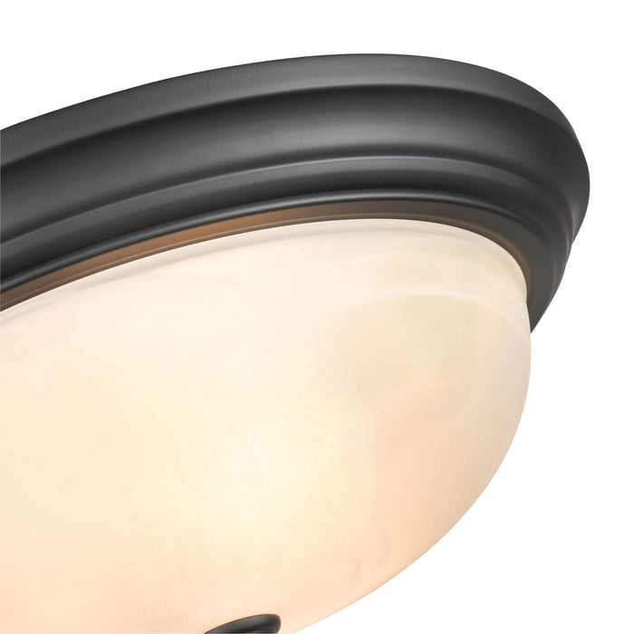 Millennium 4605-MB Three Light Flushmount, Matte Black
