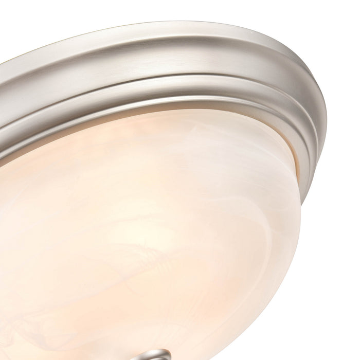 Millennium 4605-SN Three Light Flushmount, Satin Nickel
