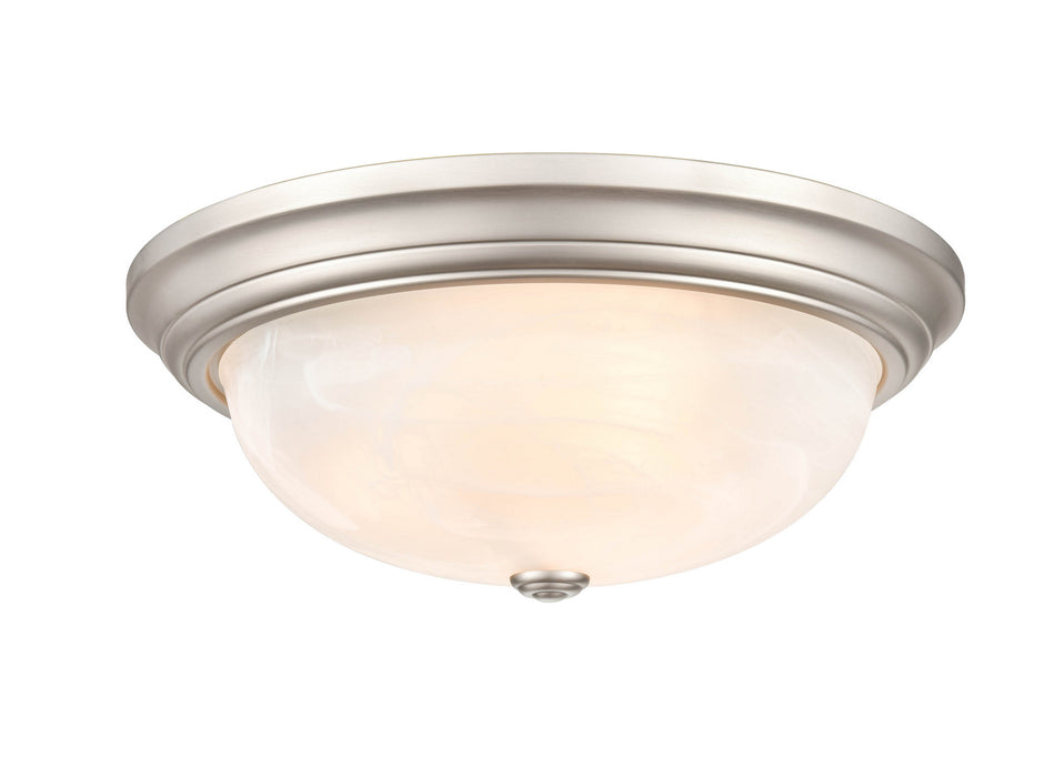 Millennium 4605-SN Three Light Flushmount, Satin Nickel