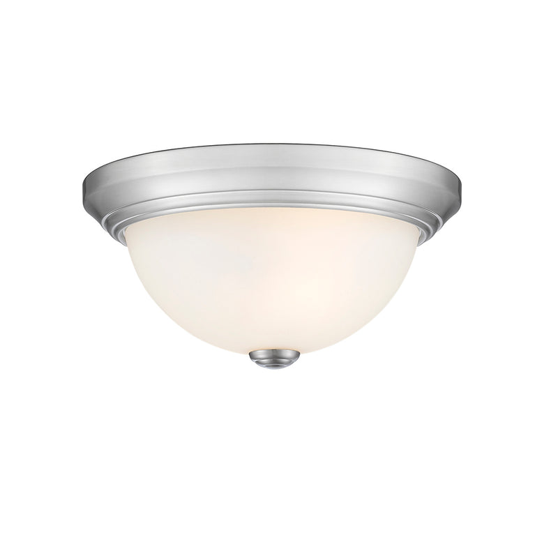 Millennium 4901-BN Two Light Flushmount, Brushed Nickel