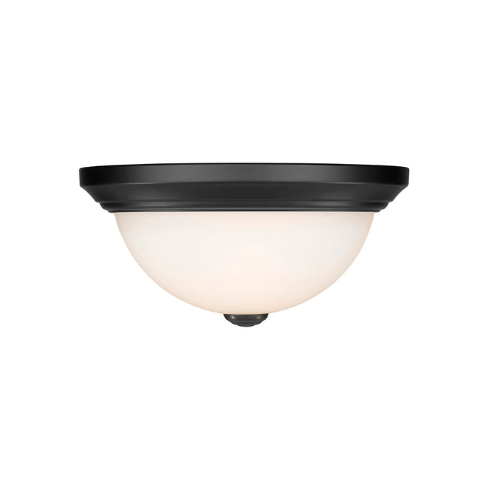 Millennium 4901-MB Two Light Flushmount, Matte Black