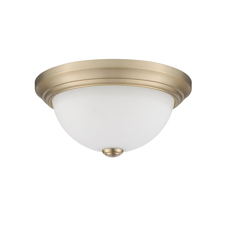 Millennium 4901-MG Two Light Flushmount, Modern Gold