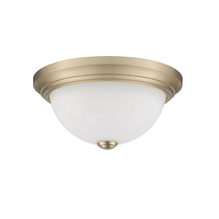 Millennium 4901-MG Two Light Flushmount, Modern Gold