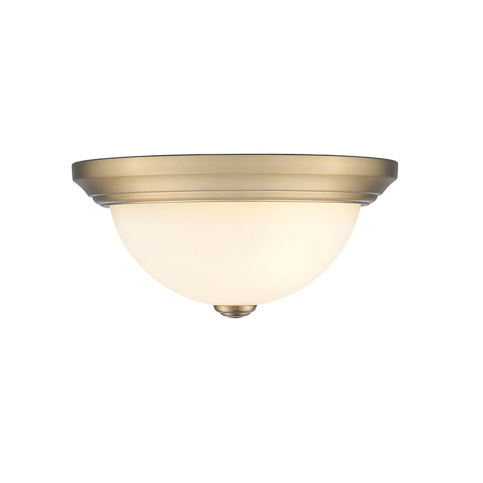 Millennium 4901-MG Two Light Flushmount, Modern Gold
