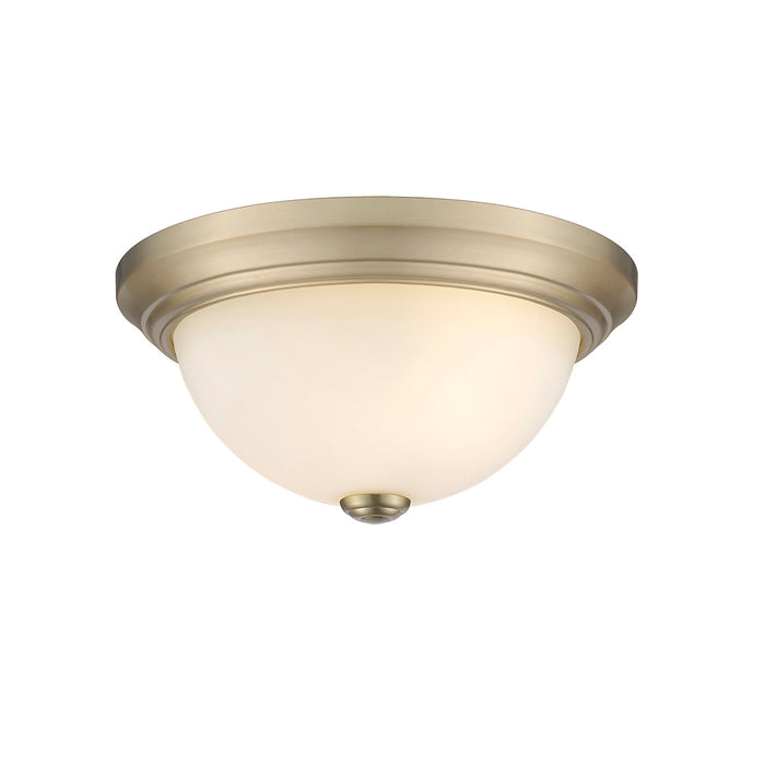 Millennium 4901-MG Two Light Flushmount, Modern Gold