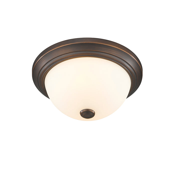 Millennium 4901-RBZ Two Light Flushmount, Rubbed Bronze