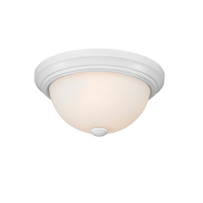 Millennium 4901-WH Two Light Flushmount, White