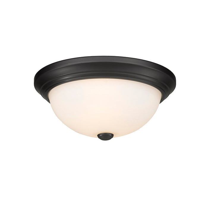 Millennium 4903-MB Two Light Flushmount, Matte Black
