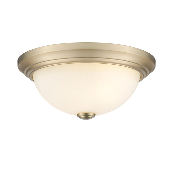 Millennium 4903-MG Two Light Flushmount, Modern Gold