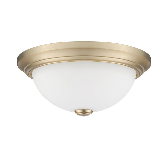 Millennium 4903-MG Two Light Flushmount, Modern Gold