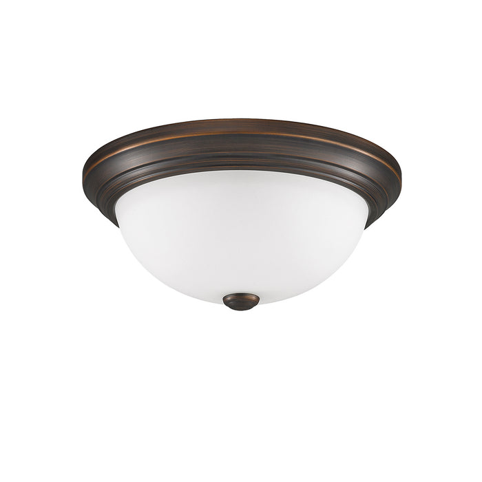 Millennium 4903-RBZ Two Light Flushmount, Rubbed Bronze