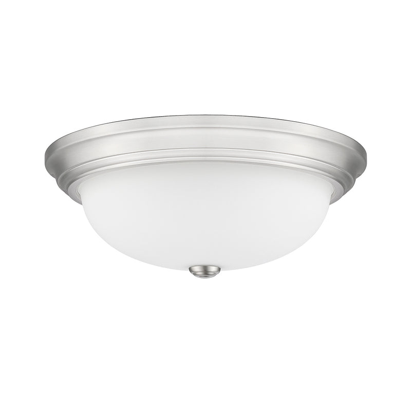 Millennium 4905-BN Three Light Flushmount, Brushed Nickel