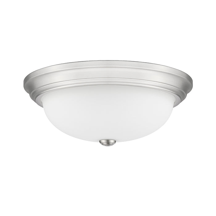 Millennium 4905-BN Three Light Flushmount, Brushed Nickel