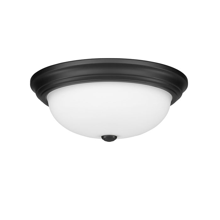 Millennium 4905-MB Three Light Flushmount, Matte Black