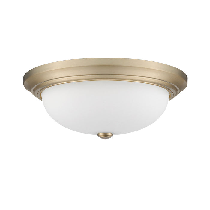 Millennium 4905-MG Three Light Flushmount, Modern Gold