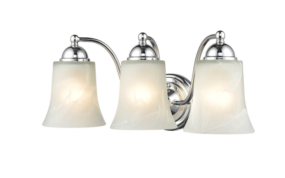Millennium 9333-CH Three Light Vanity, Chrome