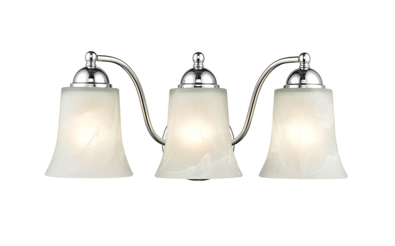 Millennium 9333-CH Three Light Vanity, Chrome