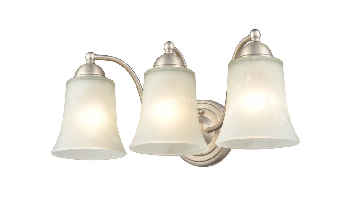 Millennium 9333-SN Three Light Vanity, Satin Nickel