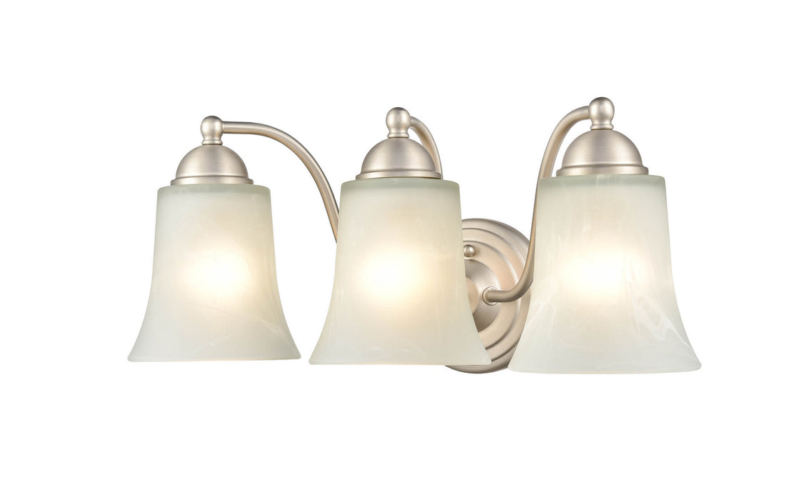 Millennium 9333-SN Three Light Vanity, Satin Nickel