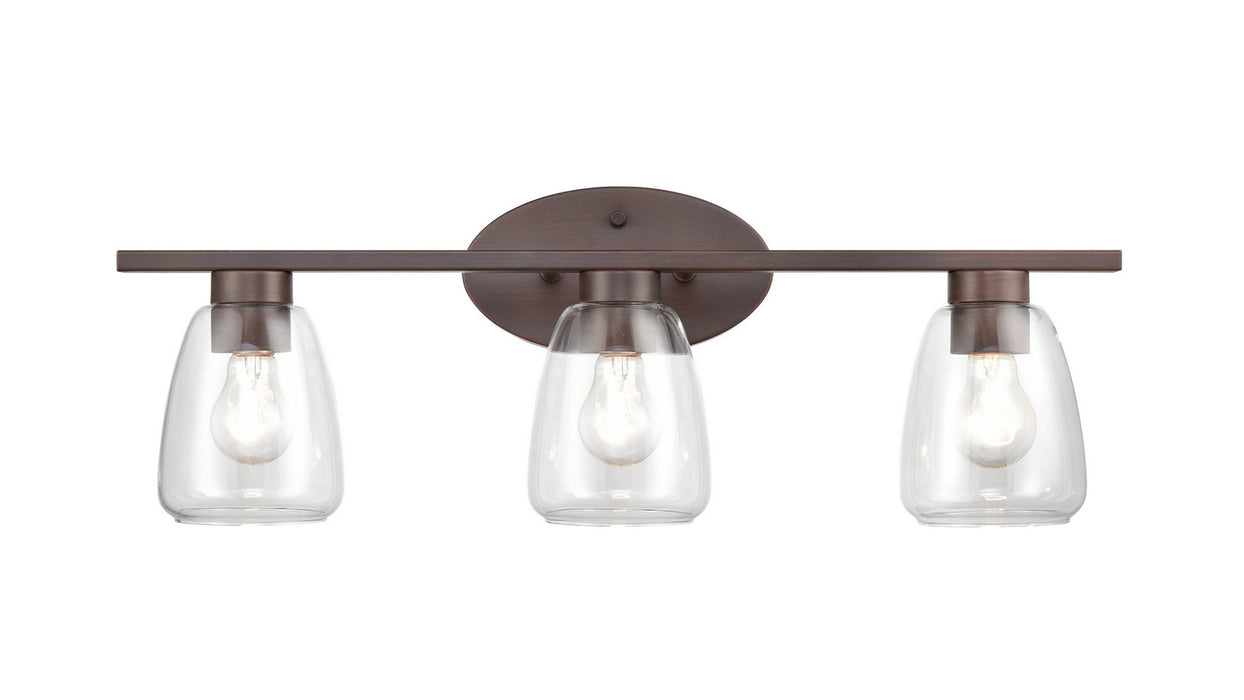 Millennium 9363-RBZ Three Light Vanity, Rubbed Bronze
