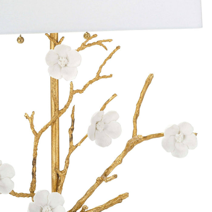 Regina Andrew 13-1330GLD Two Light Table Lamp, Gold
