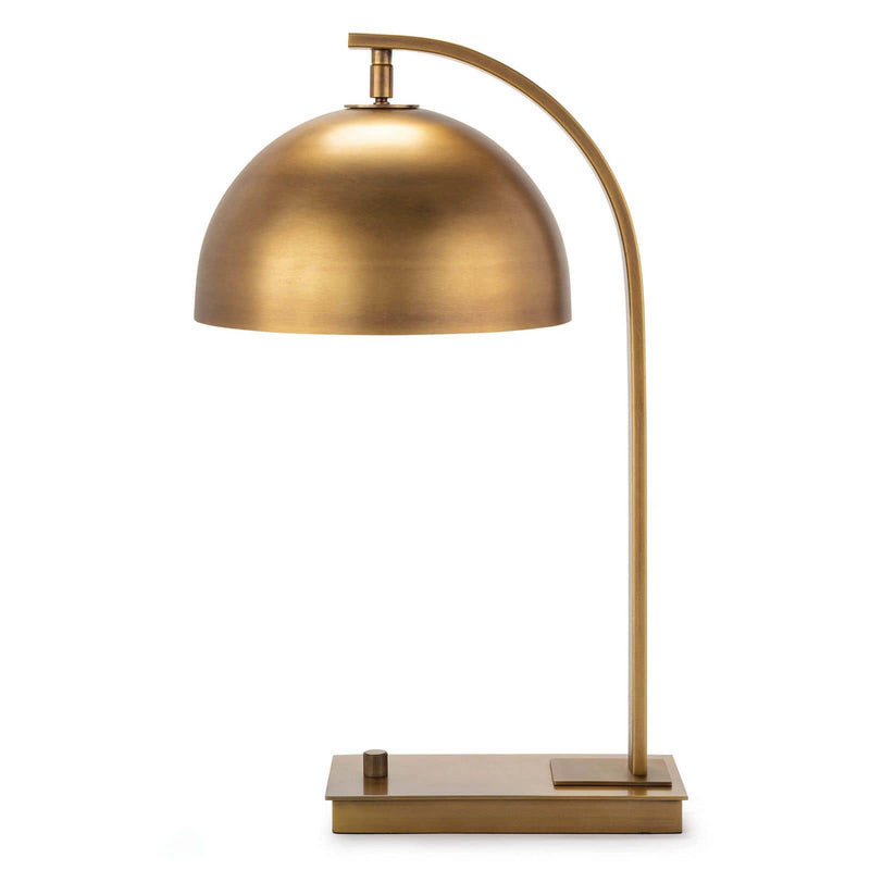 Regina Andrew 13-1451NB One Light Desk Lamp, Natural Brass