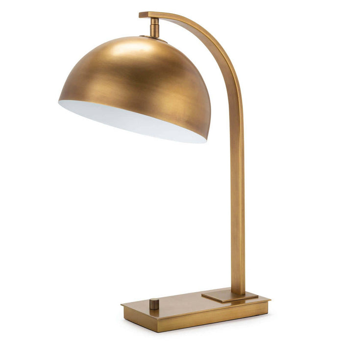 Regina Andrew 13-1451NB One Light Desk Lamp, Natural Brass