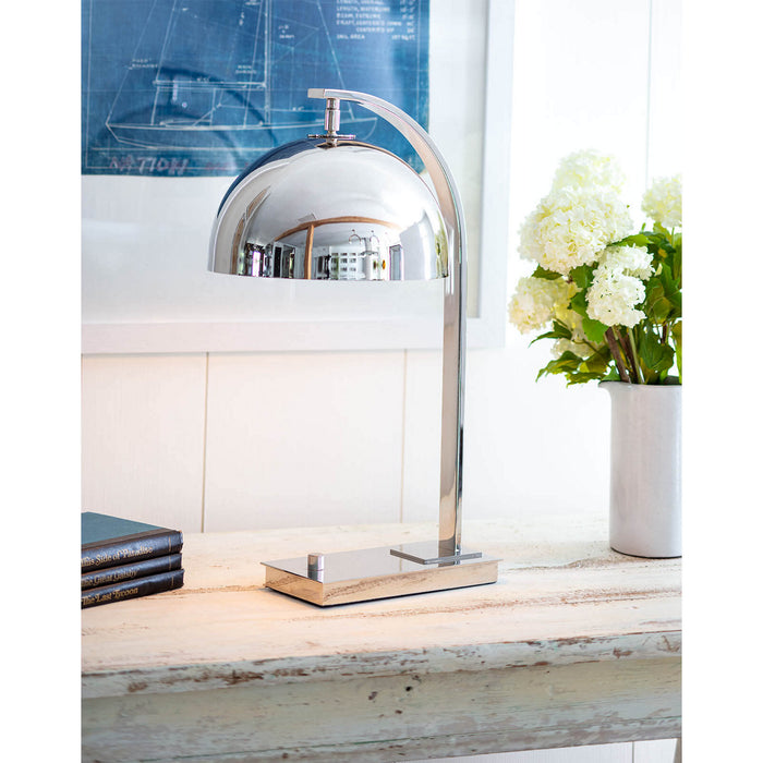 Regina Andrew 13-1451PN One Light Desk Lamp, Polished Nickel