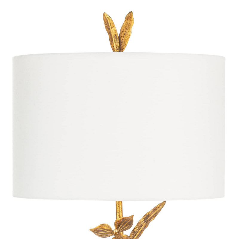Regina Andrew 13-1472 One Light Buffet Lamp, Antique Gold Leaf