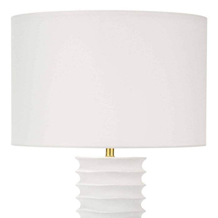 Regina Andrew 13-1482WT One Light Table Lamp, White