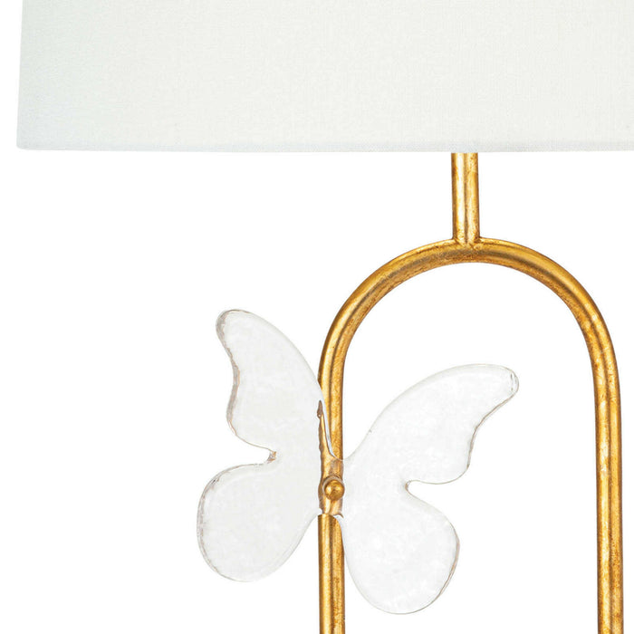 Regina Andrew 13-1490 One Light Table Lamp, Gold Leaf