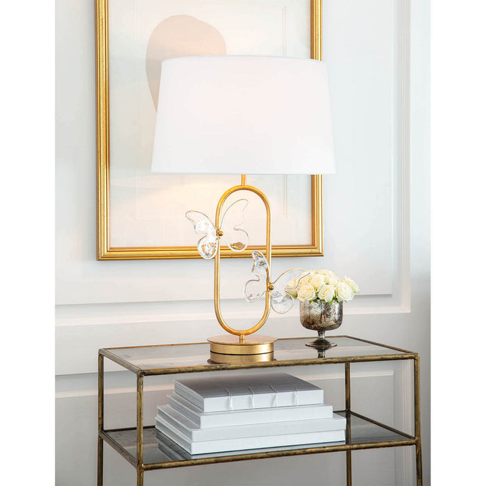 Regina Andrew 13-1490 One Light Table Lamp, Gold Leaf
