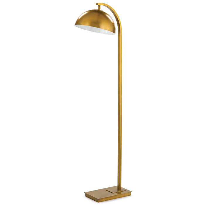 Regina Andrew 14-1049NB One Light Floor Lamp, Natural Brass