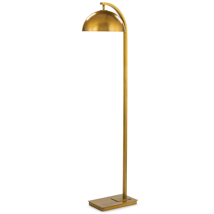 Regina Andrew 14-1049NB One Light Floor Lamp, Natural Brass