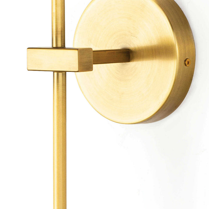 Regina Andrew 15-1152 One Light Wall Sconce, Natural Brass