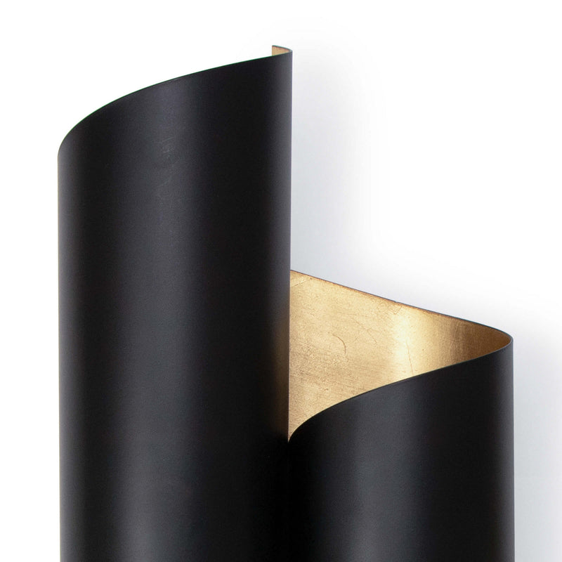 Regina Andrew 15-1157BLK Two Light Wall Sconce, Black