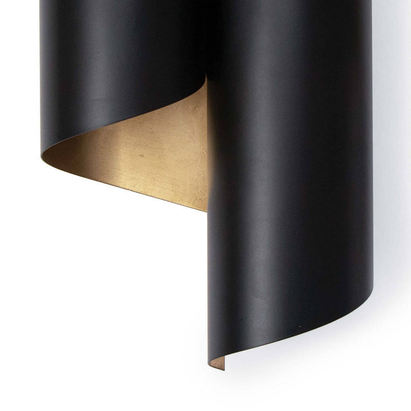 Regina Andrew 15-1157BLK Two Light Wall Sconce, Black