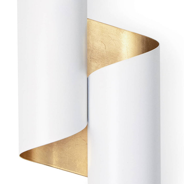 Regina Andrew 15-1157WT Two Light Wall Sconce, White