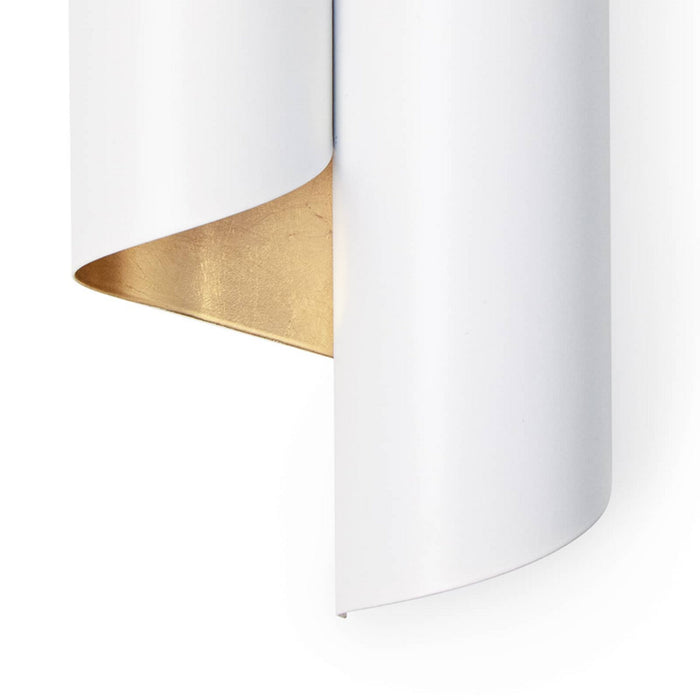 Regina Andrew 15-1157WT Two Light Wall Sconce, White