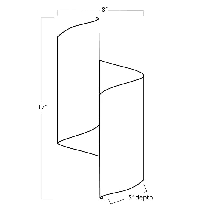 Regina Andrew 15-1157WT Two Light Wall Sconce, White