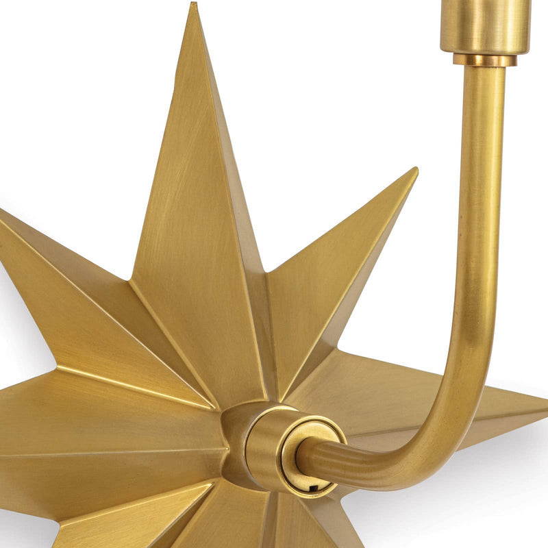 Regina Andrew 15-1158NB One Light Wall Sconce, Natural Brass