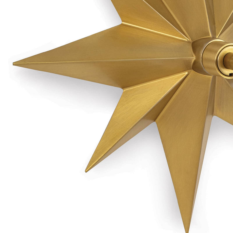Regina Andrew 15-1158NB One Light Wall Sconce, Natural Brass