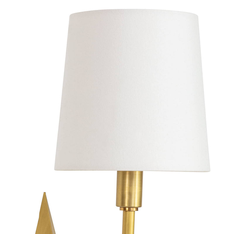 Regina Andrew 15-1158NB One Light Wall Sconce, Natural Brass