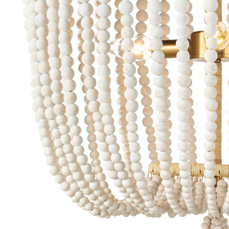 Regina Andrew 16-1222WT Three Light Chandelier, White