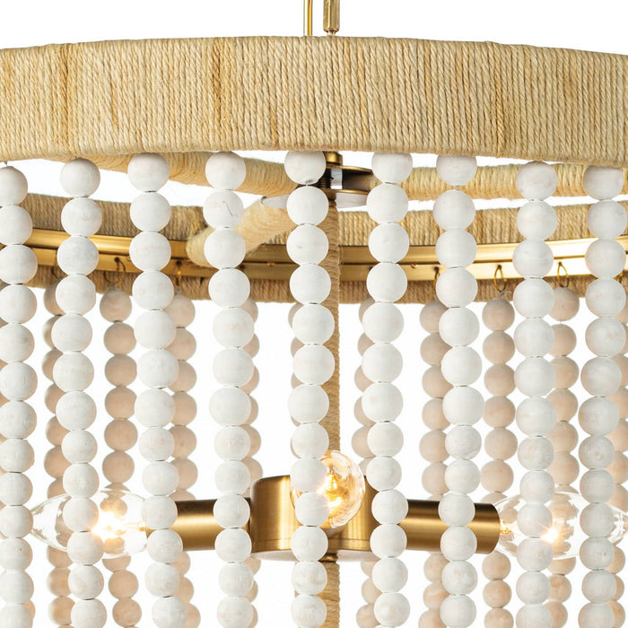 Regina Andrew 16-1222WT Three Light Chandelier, White