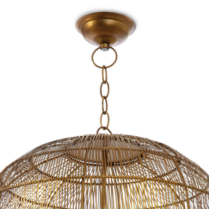 Regina Andrew 16-1294BRS One Light Pendant, Brass