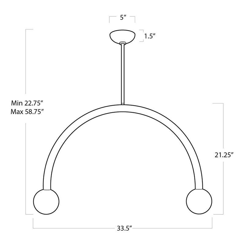 Regina Andrew 16-1317NB LED Pendant, Natural Brass